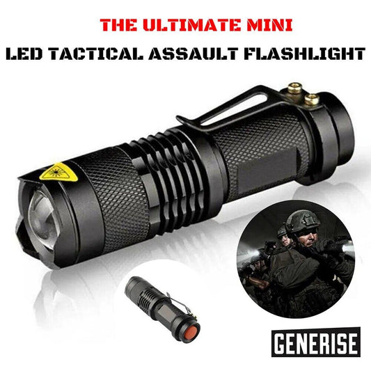 1pc Mini Powerful LED Tactical Pocket Waterproof Flashlight